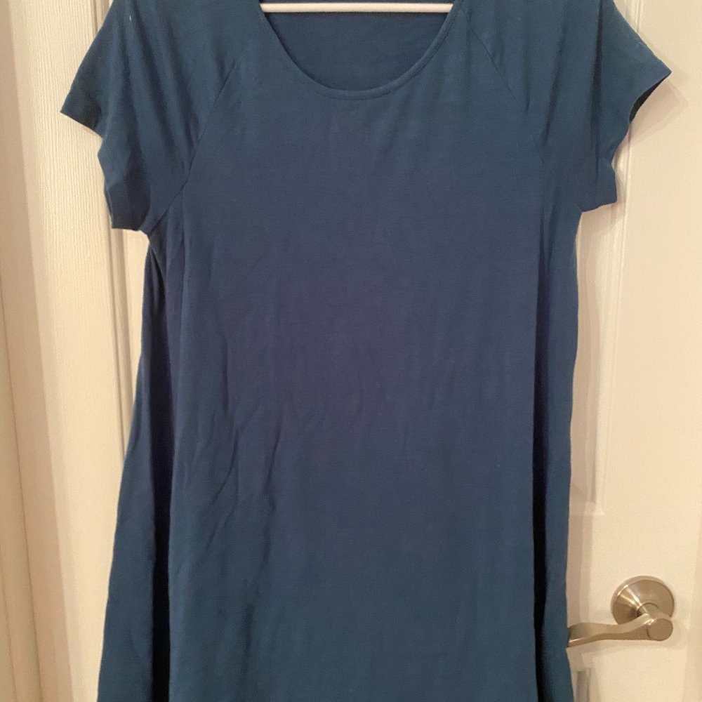 Teal Tee Shirt Dress